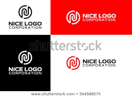 Stok fotoğraf: Letter N Logo Template Simple And Clean Letter N Logo Vector