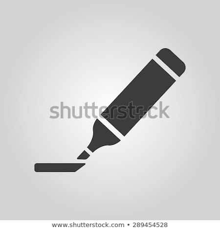 Stock fotó: Marker Icon Highlighter Symbol Flat Vector Illustration