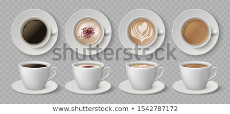 Stok fotoğraf: Breakfast With Croissant With Cup Of Coffee