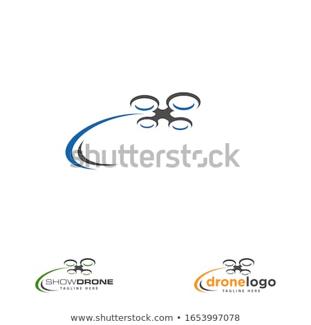 Сток-фото: Drone Logo Concept Design