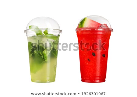 Stockfoto: Wee · Mojito-cocktails · op · groene · achtergrond