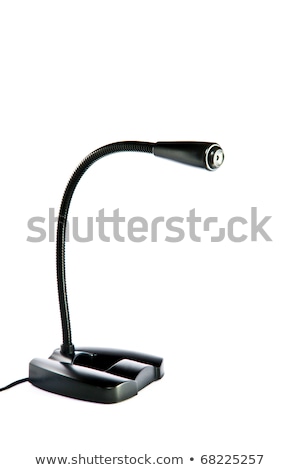 Stock fotó: Modern Black Microphone Portable Size For Desktop Computer