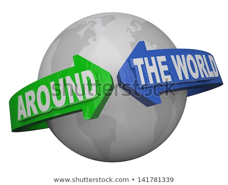 Globe terrestre en forme de flèche [[stock_photo]] © iQoncept