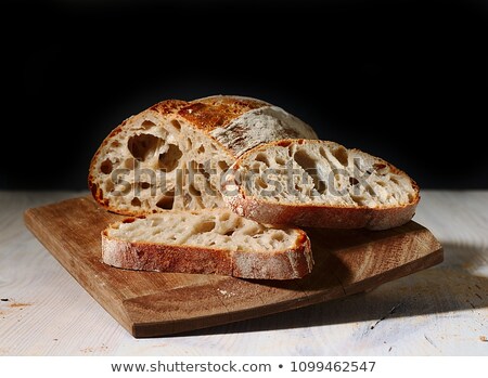 Stock fotó: Sliced Sour Dough French Bread Closeup