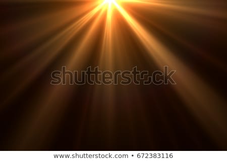 Foto stock: Sunset With Sun Rays