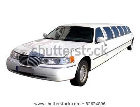 Stockfoto: Strech Limousine In White