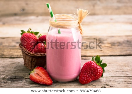 Stock photo: Strawberry Milkshake