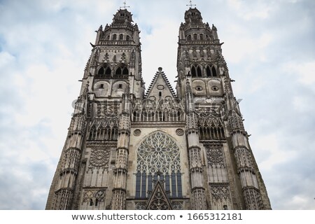 Foto stock: Gothic Cathedral Of Saint Gatien In Tours Loire Valley France