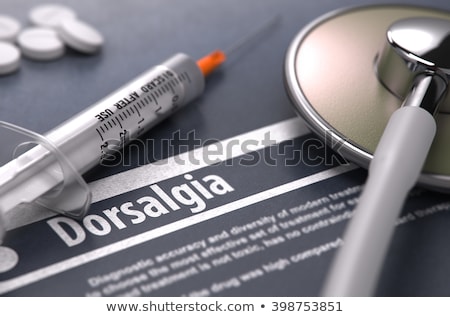 Stock photo: Diagnosis - Dorsalgia Medical Concept With Blurred Background