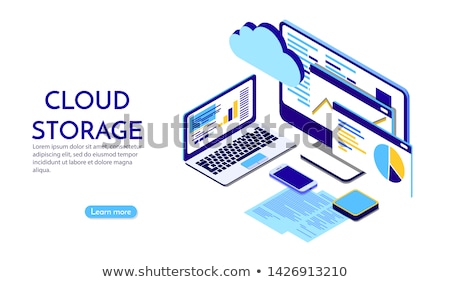 [[stock_photo]]: Cloud Computing Technology Isometric Flat Vector Concept