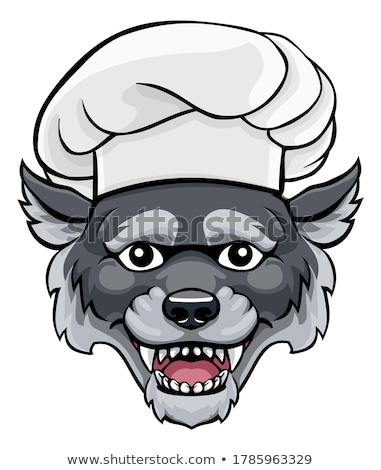 [[stock_photo]]: Cartoon Wolf Chef