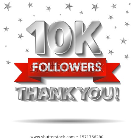 Stock photo: Ten Thousand Social Media Followers And Subscribers Template