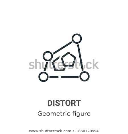 Stockfoto: Broken Dynamic Icon Vector Outline Illustration