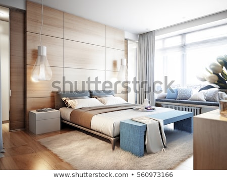 Foto stock: Beautiful Bedroom Interior