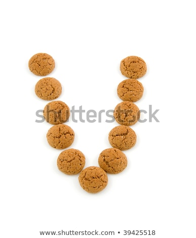 Zdjęcia stock: Ginger Nuts Pepernoten In The Shape Of Letter I