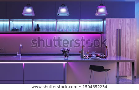 Stok fotoğraf: Bar With Colorful Lights