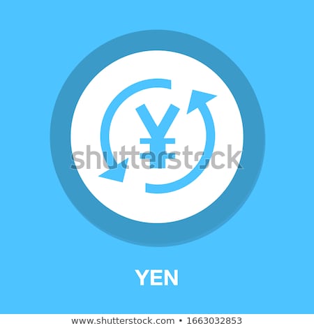 Foto stock: Japanese Yen Sign Vector Icon Design