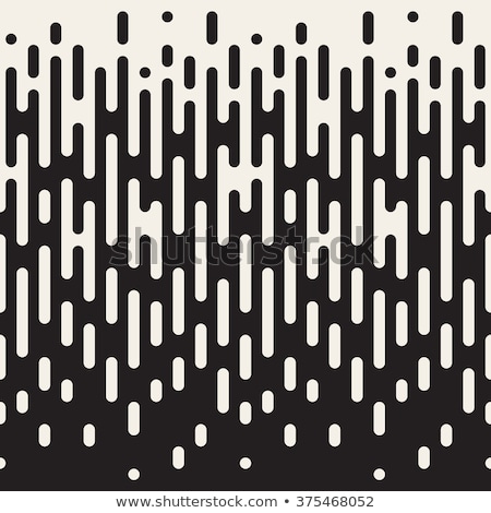 Zdjęcia stock: Vector Seamless Black And White Rounded Geometric Pattern