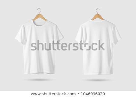 Zdjęcia stock: Black Blank T Shirt On A Wooden Hanger 3d Rendering