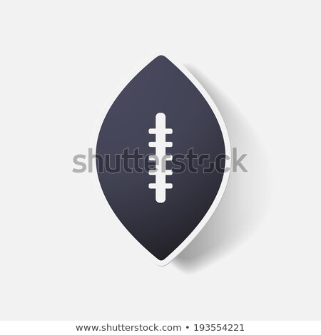 Foto stock: Shadow Of Rugby Player And Rugby Post