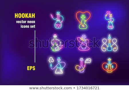 Zdjęcia stock: Shisha Tobacco Lounge Advertising Banner Vector