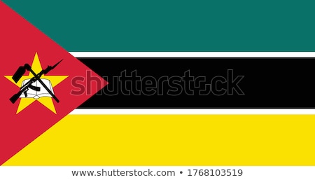 Stock photo: Mozambique Flag Vector Illustration On A White Background