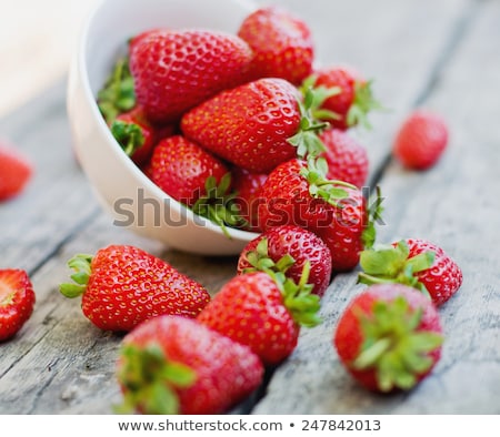 Fresh Strawberries On Grass Stock photo © alisalipa