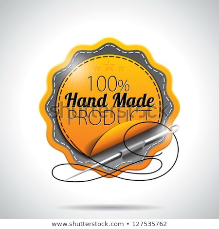 Stock photo: Vector Hand Made Product Labels Illustration With Shiny Styled Design On A Clear Background Eps 10