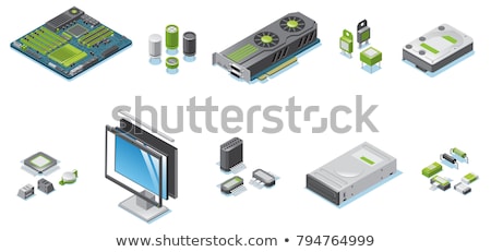 Stock fotó: Collection Of Computer Parts