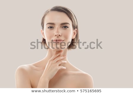 Stock photo: Young Red Woman With Beautiful Smile