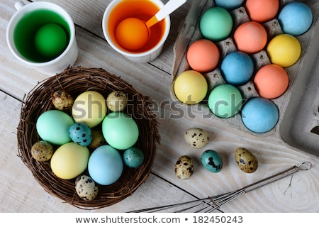 Stock fotó: Dying Eggs For Easter