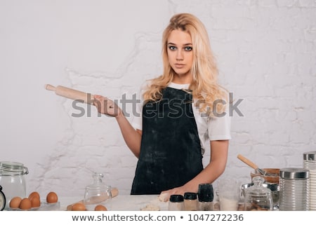 Stock foto: Sexy Girl In Kitchen