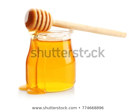 Foto stock: Herbal Honey Isolated
