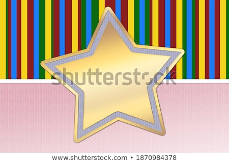 Stock fotó: Gold Christmas Star With Interesting Background