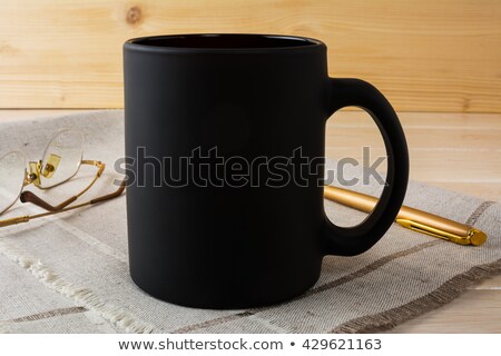 Gros plans de tasses de café noir [[stock_photo]] © TasiPas