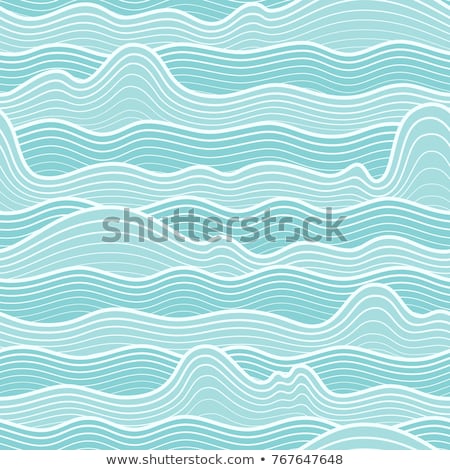 Stock photo: Sea And Ocean Marine Waves With Foam