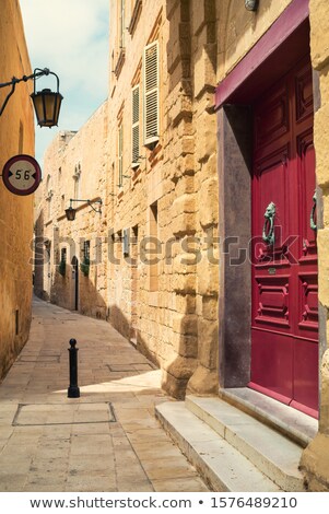 Сток-фото: Empty Alley In Mdina