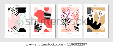 Stock photo: 2019 Printable Calendar Template