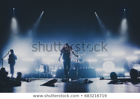 Foto d'archivio: Band Performs On Stage In A Nightclub