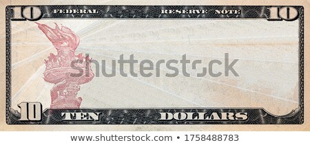 Stock fotó: Clear 10 Dollar Banknote Pattern