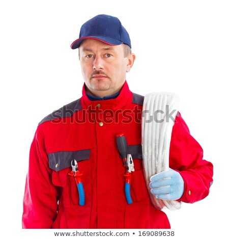 Workers With Shoulder Roll Tube Stock photo © Barabasa