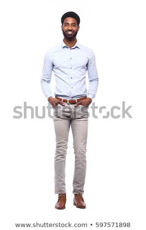 Stockfoto: Full Length Portrait Of Thoughtful Business Man