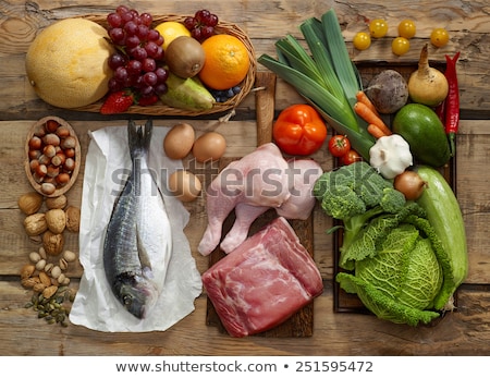 Stockfoto: Raw Meats And Cabbage