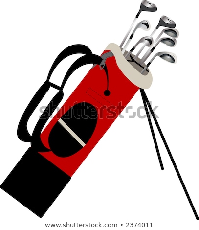 Foto stock: Golfclubs Carried In A Golfbag