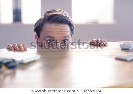 Stockfoto: Scared Businessman