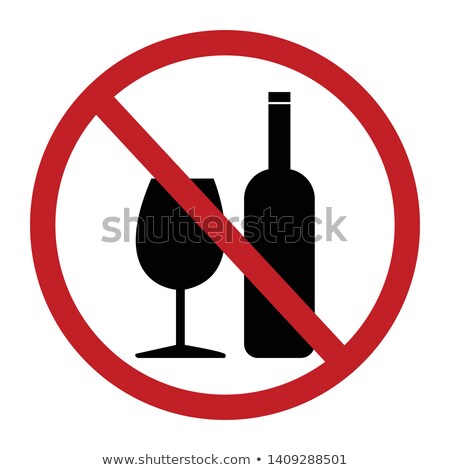 Stok fotoğraf: Sign Stop Alcohol