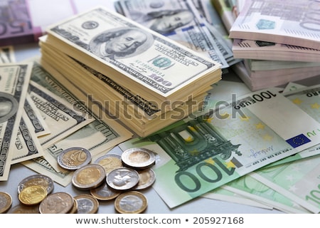 Stockfoto: Dollar And Euro Cent