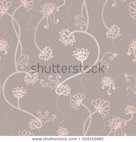 Foto stock: Vector Seamless Black And White Hand Drawn Wavy Interlacing Lines Pattern