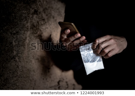 Stok fotoğraf: Drug Dealer In The Dark