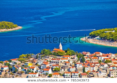 Stockfoto: Primosten Archipelago And Blue Adriatic Sea View